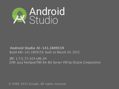 Android Studioバージョン