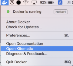 Dockerのメニュー